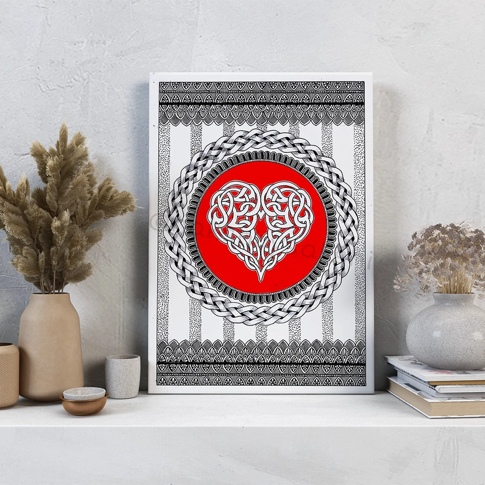 Eternal Knot of Love - Celtic Heart Mandala