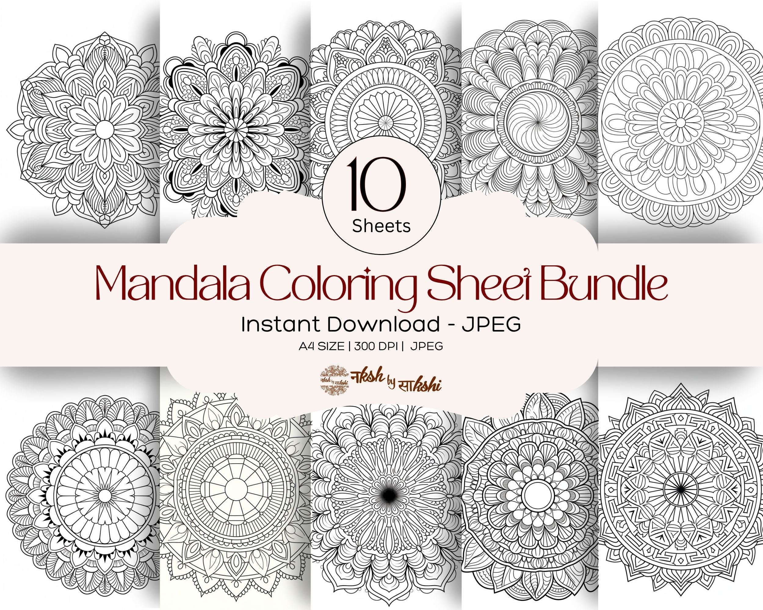 MANDALA COLORING -6
