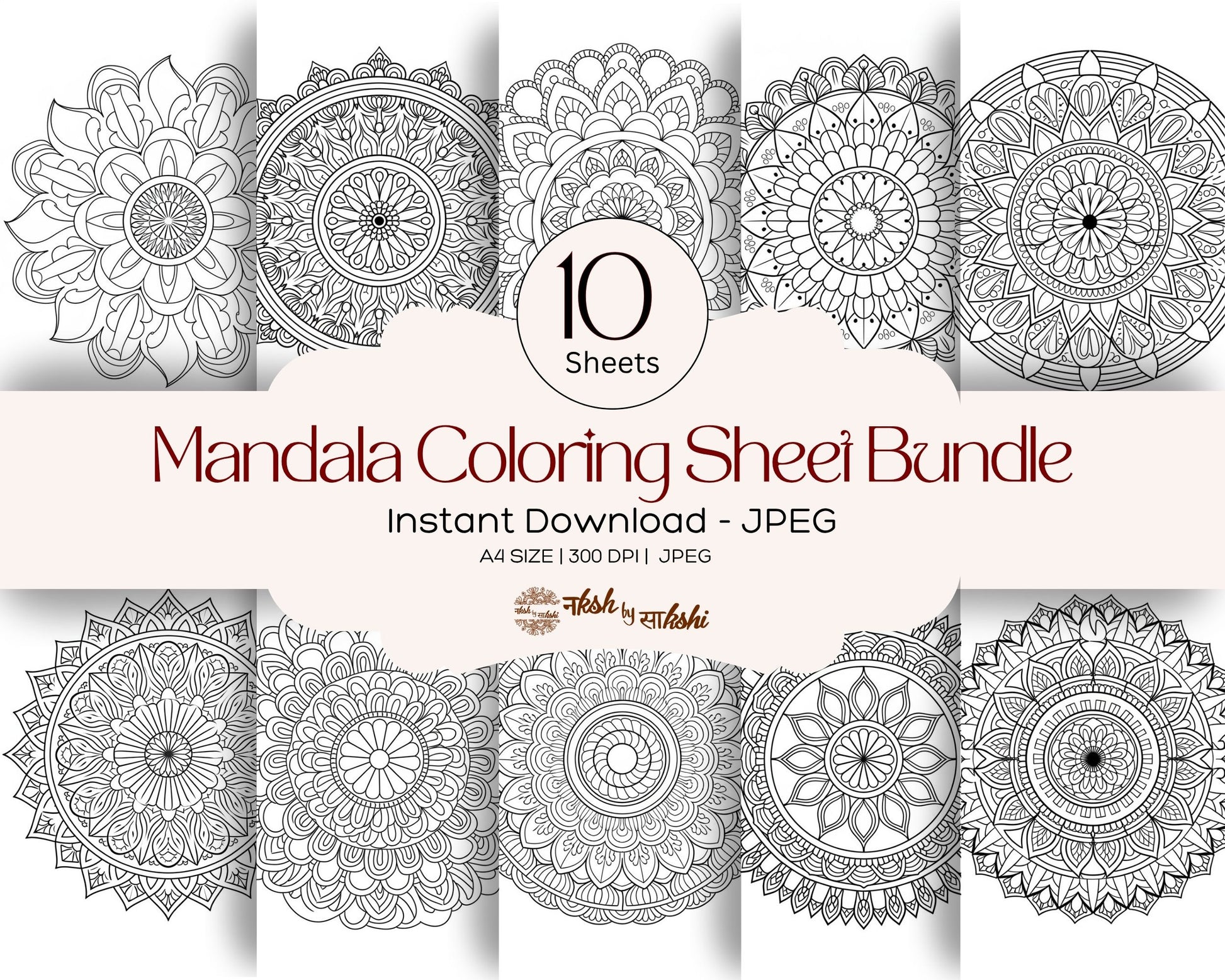 MANDALA COLORING -17