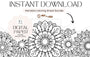 Flowers Mandala Coloring Pages