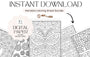 Zentangle Flowers Patterns Coloring Book