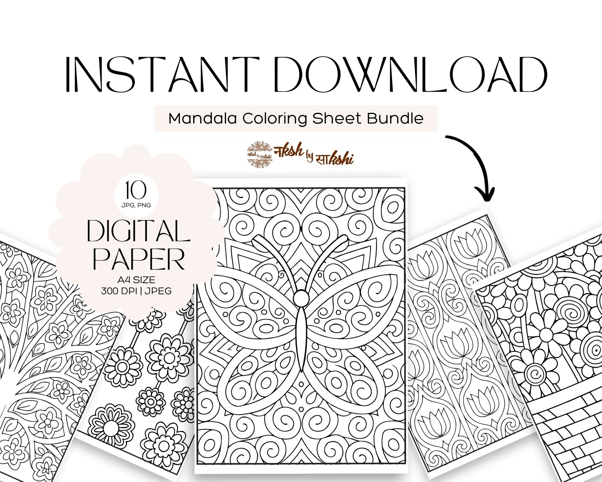 Zentangle Flowers Patterns Coloring Book
