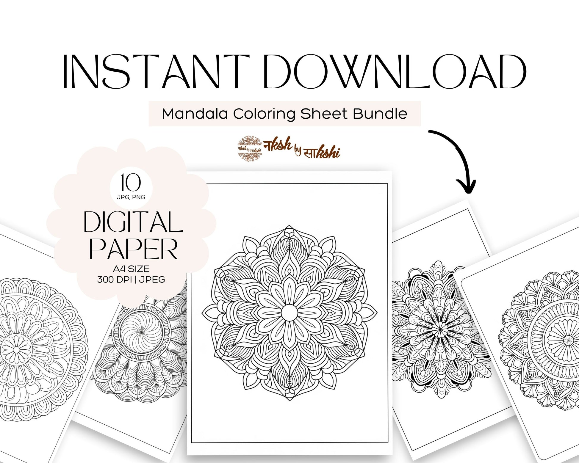 MANDALA COLORING -6