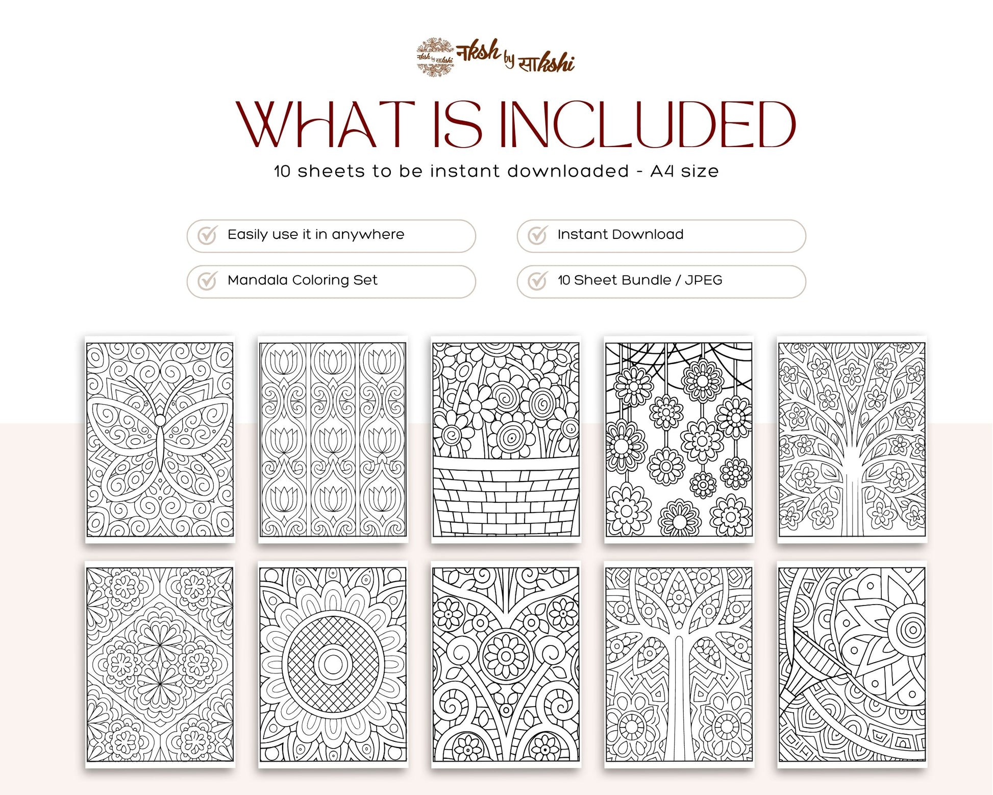 Zentangle Flowers Patterns Coloring Book