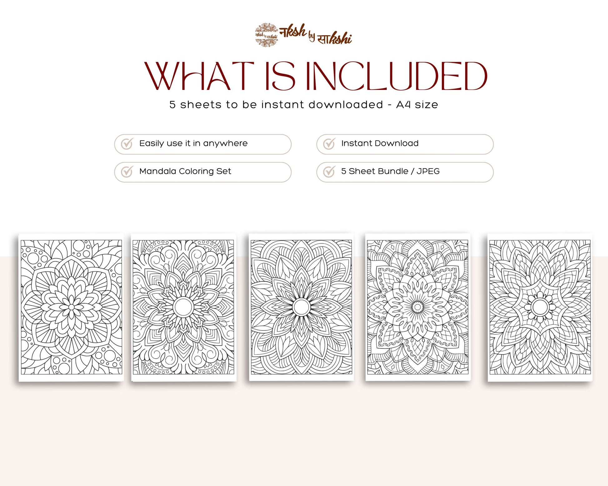 Free Mandala coloring sheets