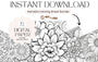 Flower Mandala Coloring Book Bundle