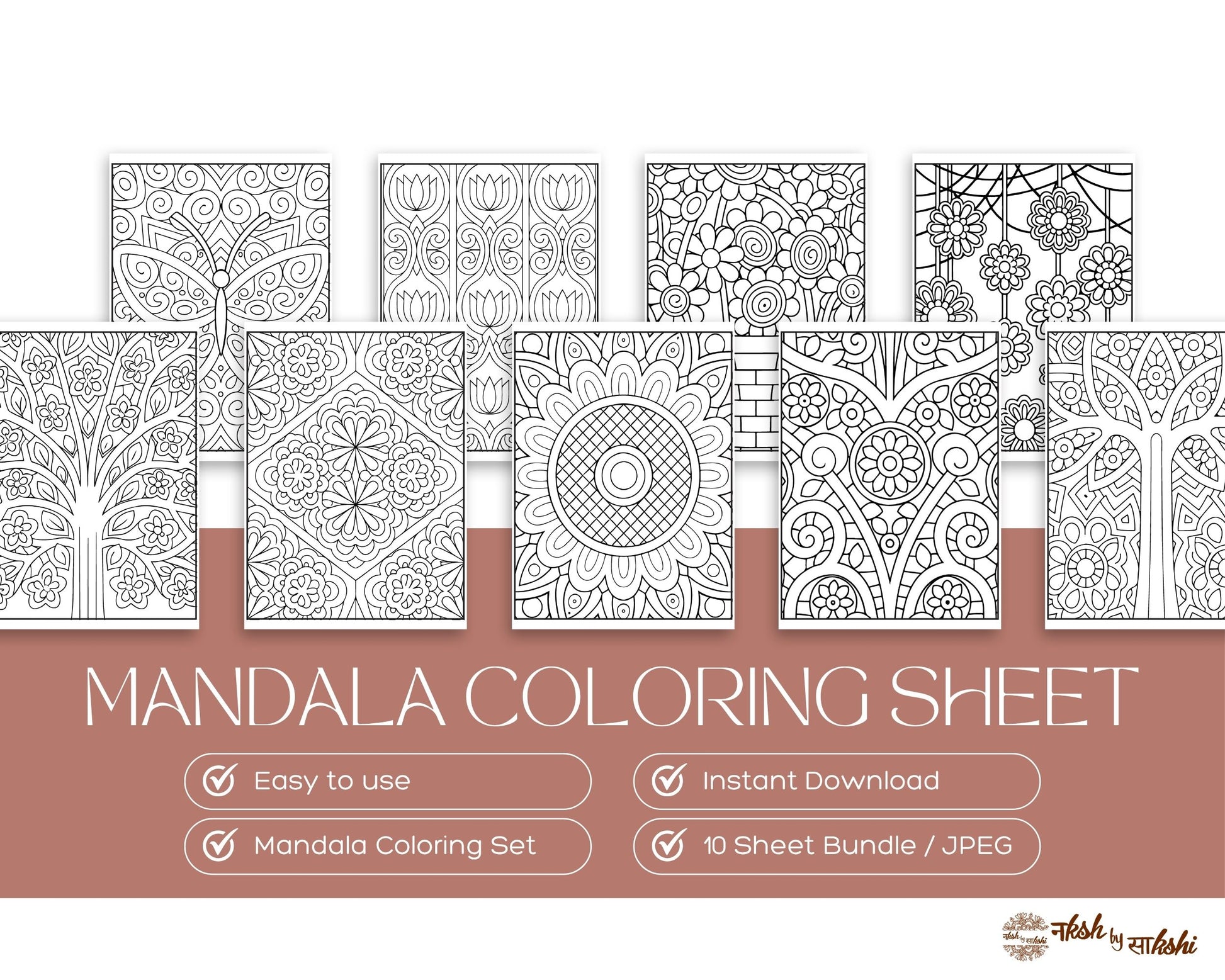 Zentangle Flowers Patterns Coloring Book