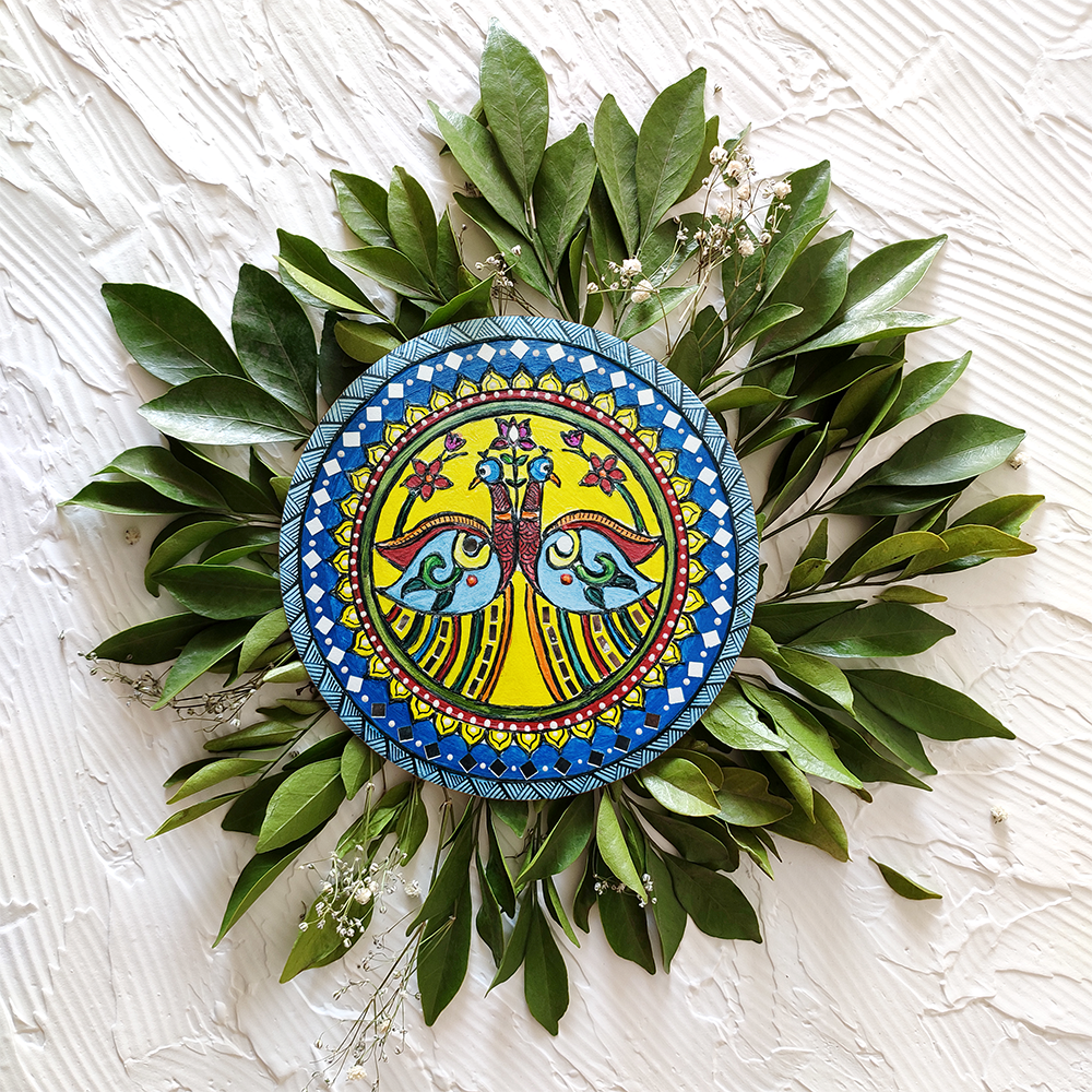 Harmony of Two Souls-Madhubani