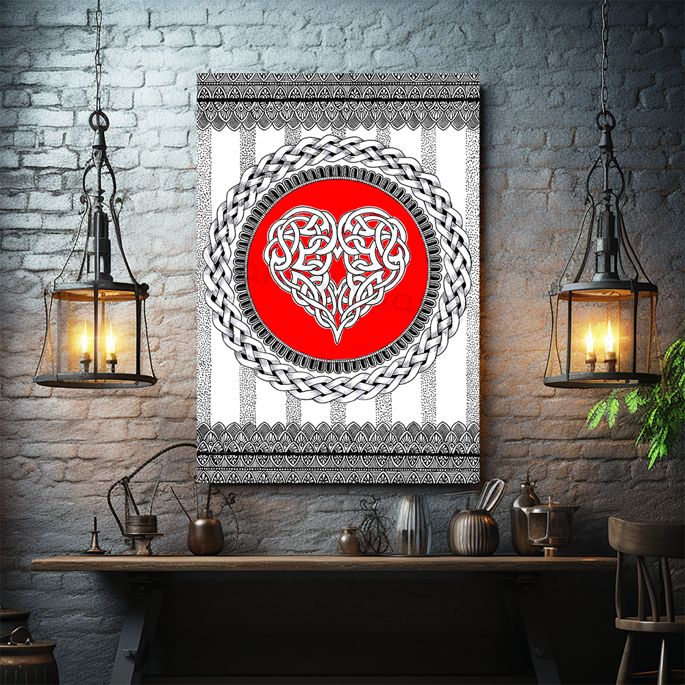 Eternal Knot of Love - Celtic Heart Mandala