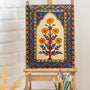Floral Jharokha-Kalamkari inspired