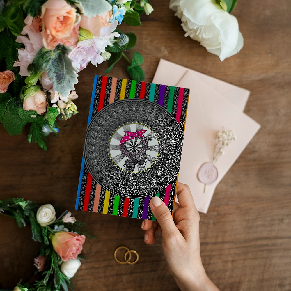 Girl Power Mandala Art