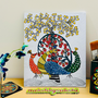 Gond art Peacock & Tree of life