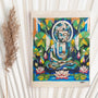 Peaceful Buddha in Mosaic