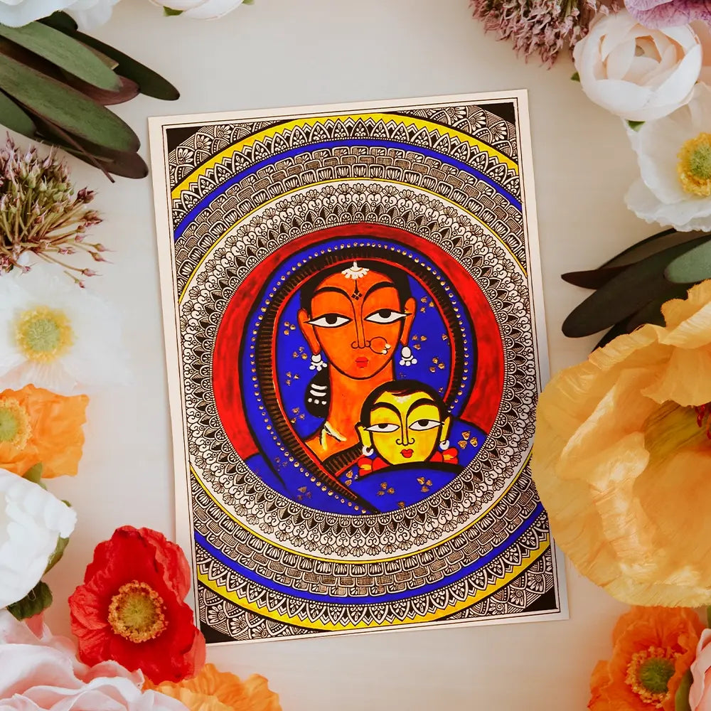 Jamini Roy Inspired Mandala