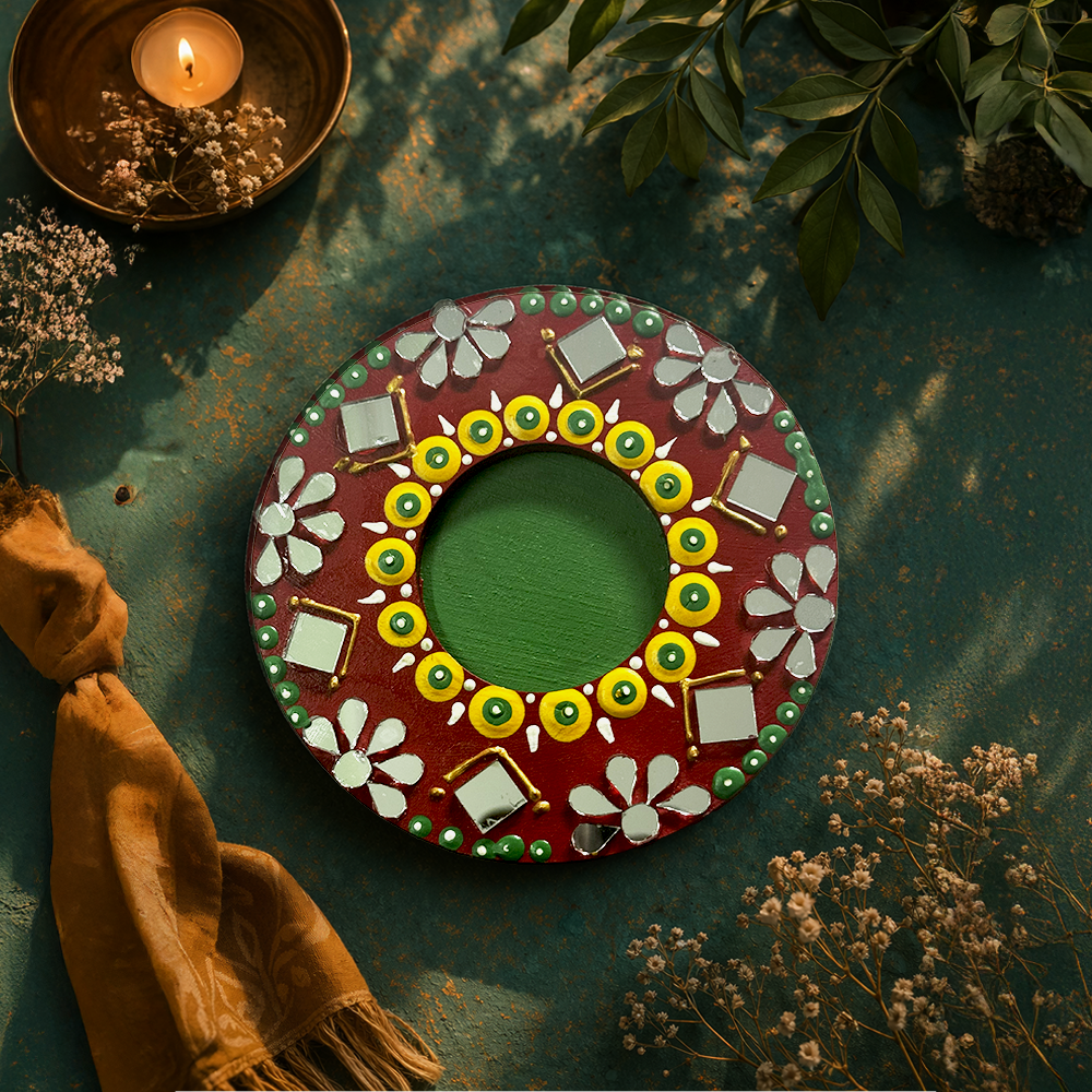 Red aura Tea-light holder