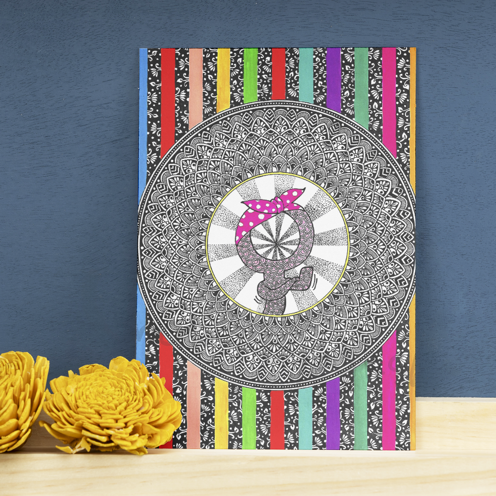 Girl Power Mandala Art