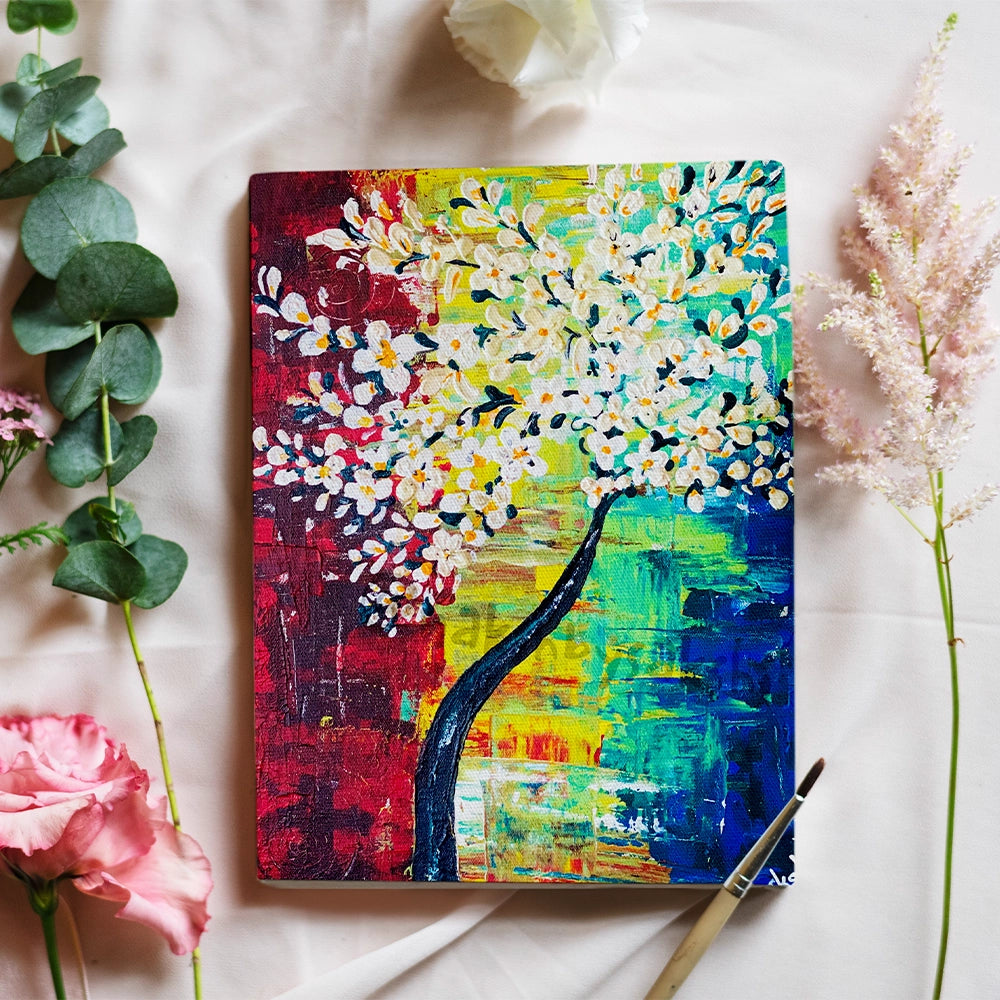 Blossoming Radiance- Impasto painting